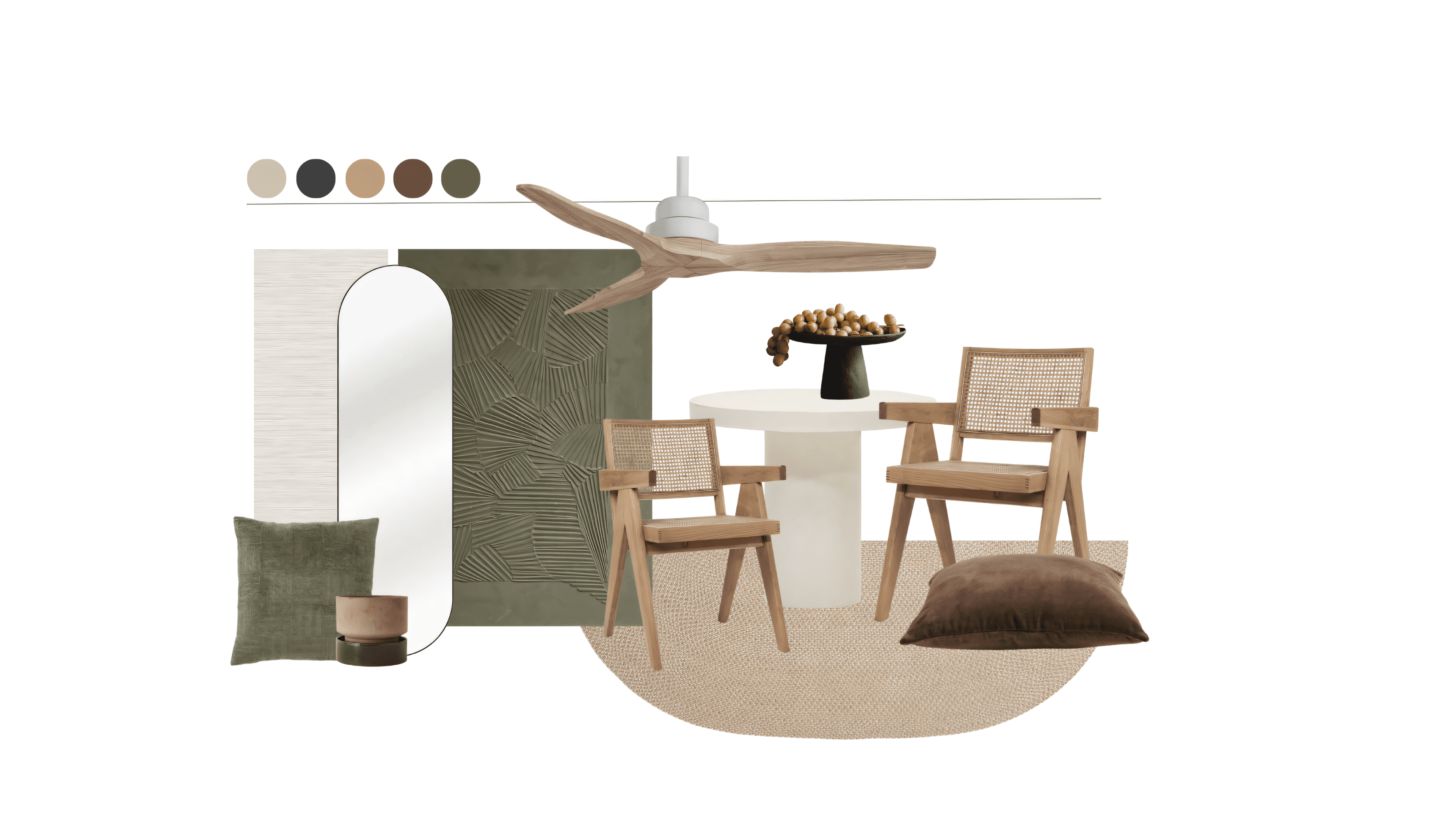 Olive Balcony moodboard